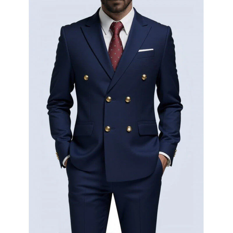 Men's blazer - Double-breasted - Slim Fit - Formal jacket - Image 2