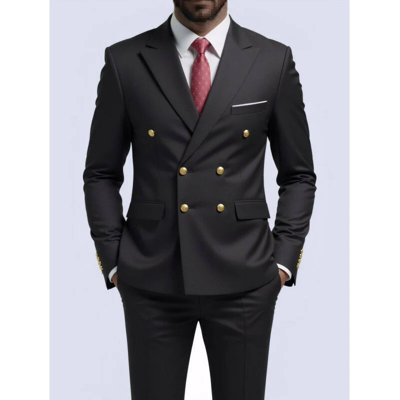 Men's blazer - Double-breasted - Slim Fit - Formal jacket - Image 4