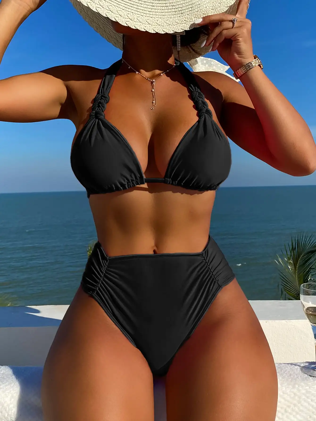 Hillary - Pleated Bikini Set for Women - Image 3