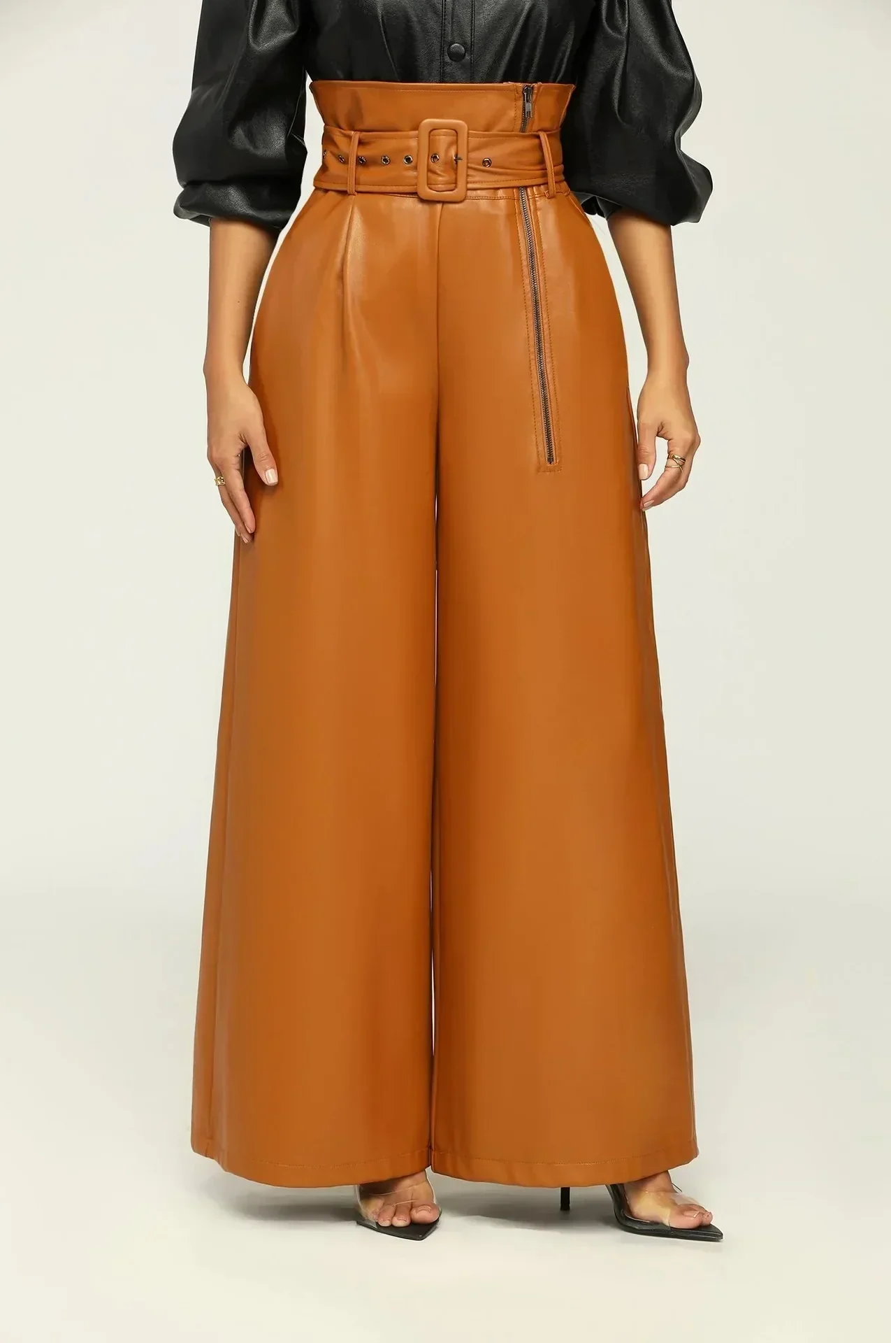 High Waist Women Wide Pants - Image 3
