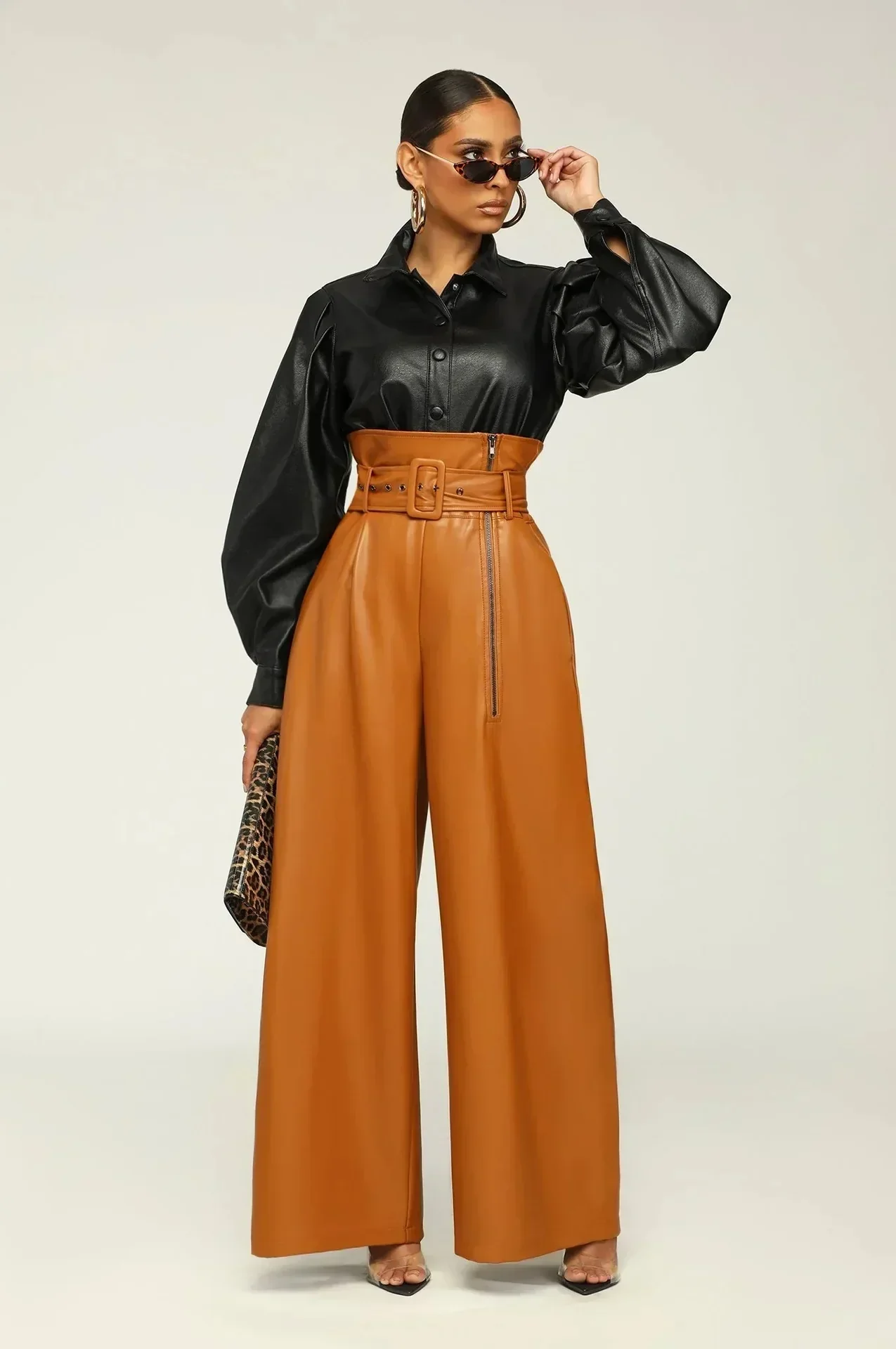 High Waist Women Wide Pants - Image 6