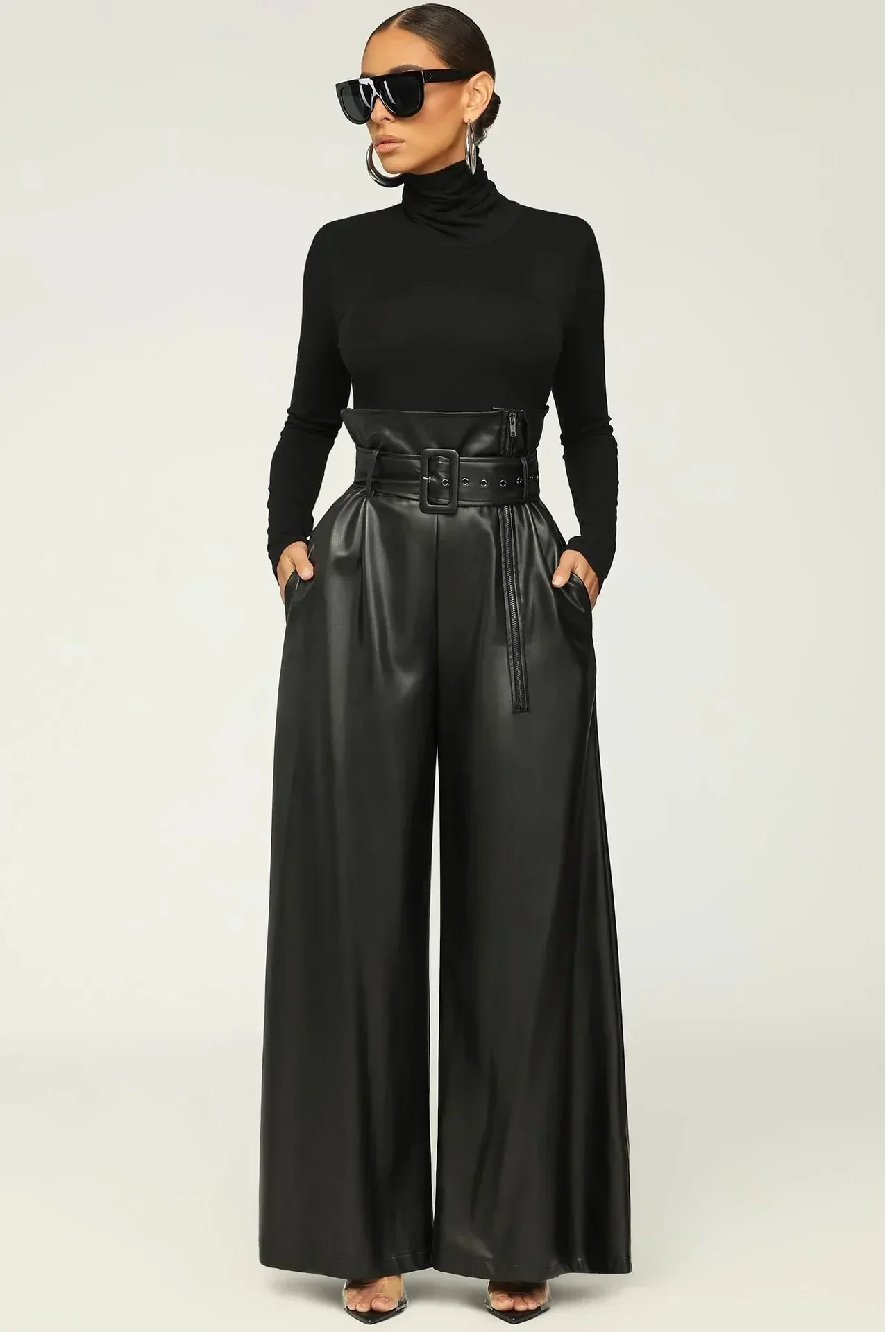 High Waist Women Wide Pants - Image 7