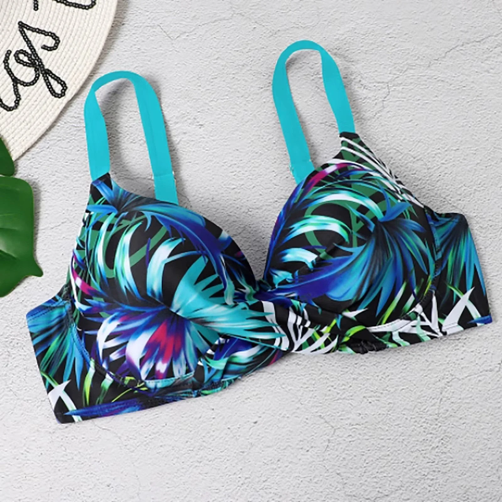 Women's Bikini Set – Underwire Top – Adjustable Straps – High Waist – Cut-Out Details - Image 7