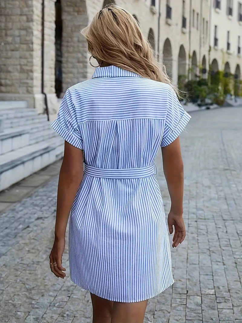 Indira - Striped dress for Women - Image 2