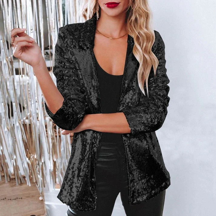 Irish - Luxury Sequin Blazer for Every Occasion - Image 2