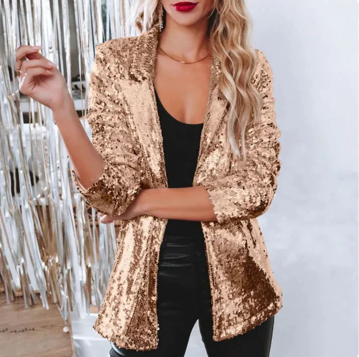 Irish - Luxury Sequin Blazer for Every Occasion - Image 3