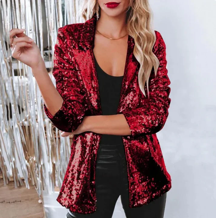 Irish - Luxury Sequin Blazer for Every Occasion - Image 4