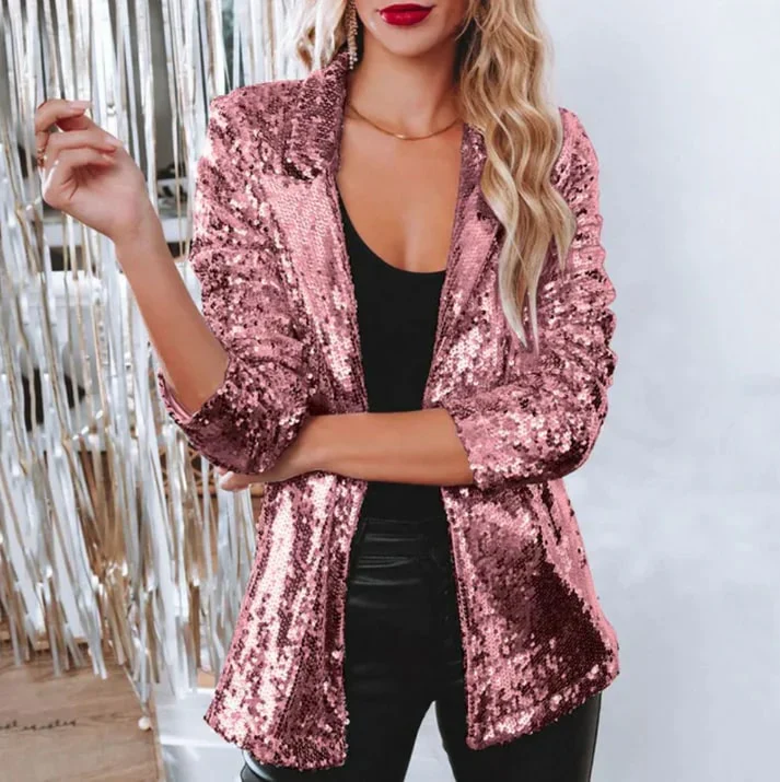 Irish - Luxury Sequin Blazer for Every Occasion - Image 5