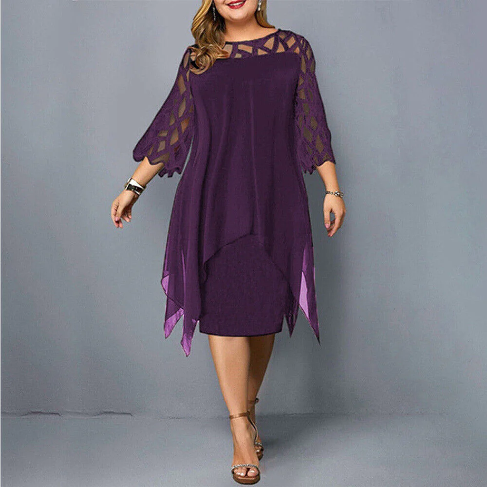 ISABELLE | Elegant Midi-Dress with Lace – Stylish & Comfortable - Image 2