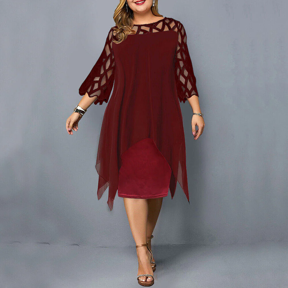 ISABELLE | Elegant Midi-Dress with Lace – Stylish & Comfortable - Image 3