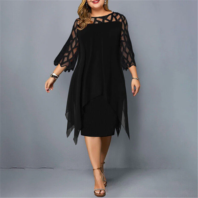 ISABELLE | Elegant Midi-Dress with Lace – Stylish & Comfortable - Image 4