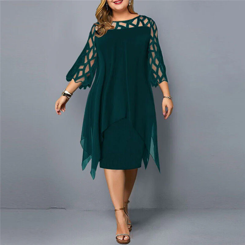 ISABELLE | Elegant Midi-Dress with Lace – Stylish & Comfortable - Image 5