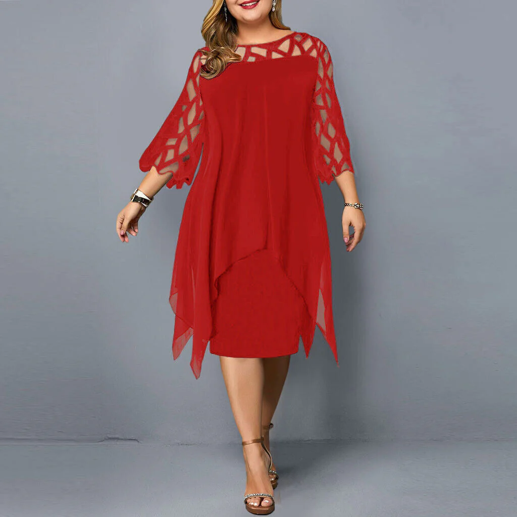 ISABELLE | Elegant Midi-Dress with Lace – Stylish & Comfortable - Image 6