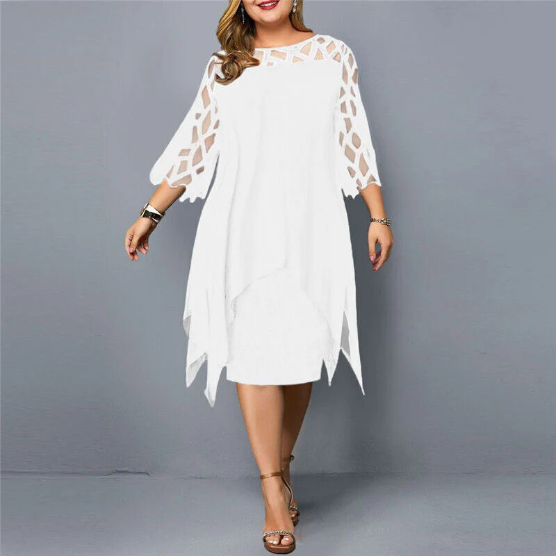 ISABELLE | Elegant Midi-Dress with Lace – Stylish & Comfortable - Image 7