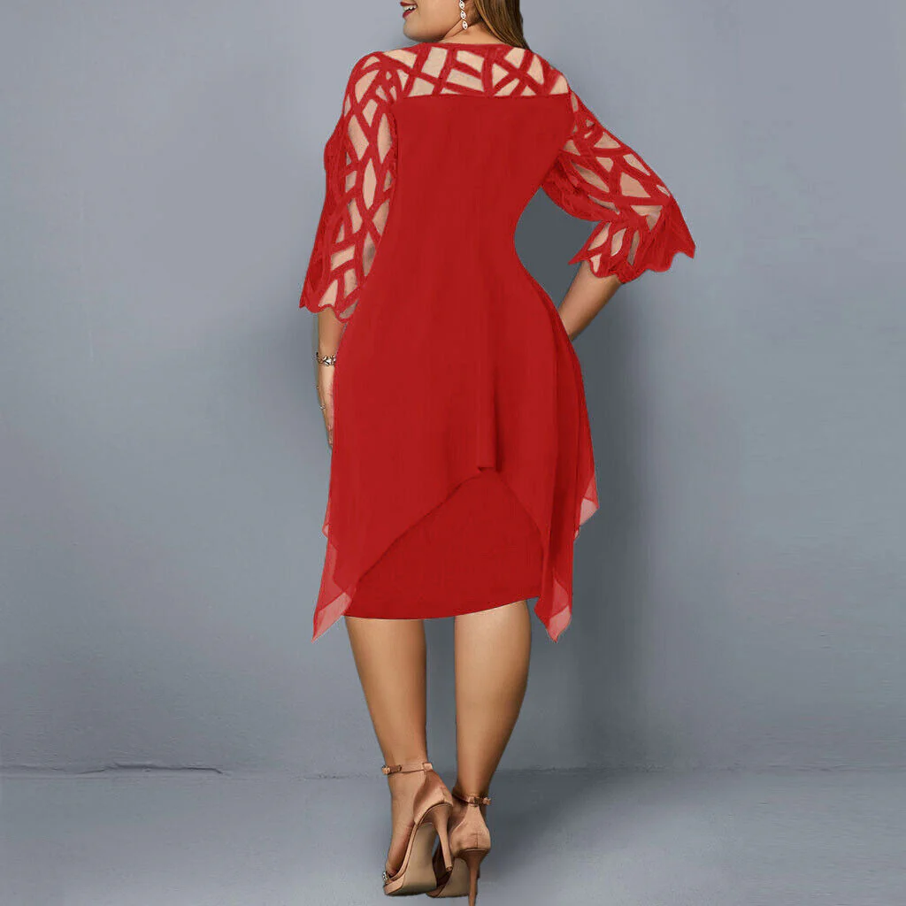 ISABELLE | Elegant Midi-Dress with Lace – Stylish & Comfortable - Image 9