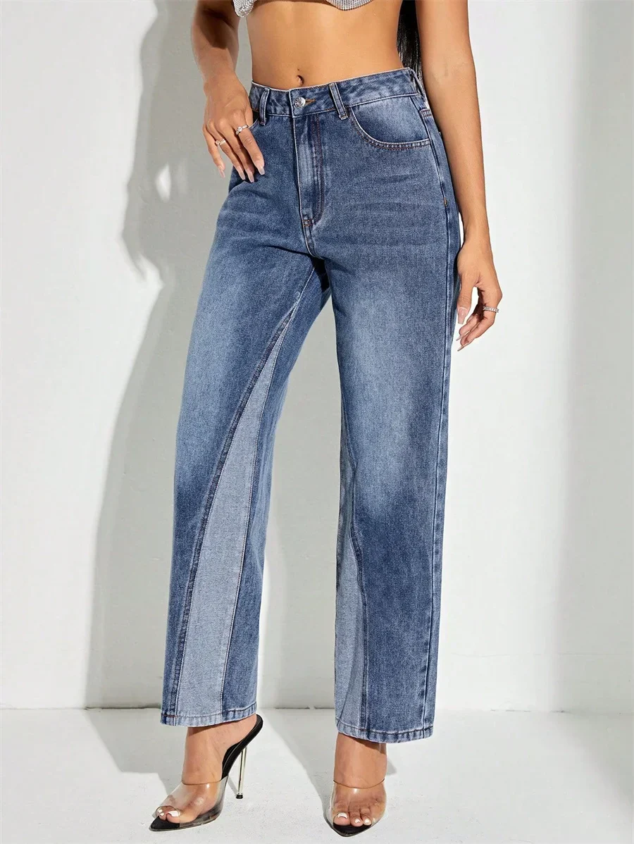 ISABELLE | Vintage Patchwork Mom Jeans - Image 3