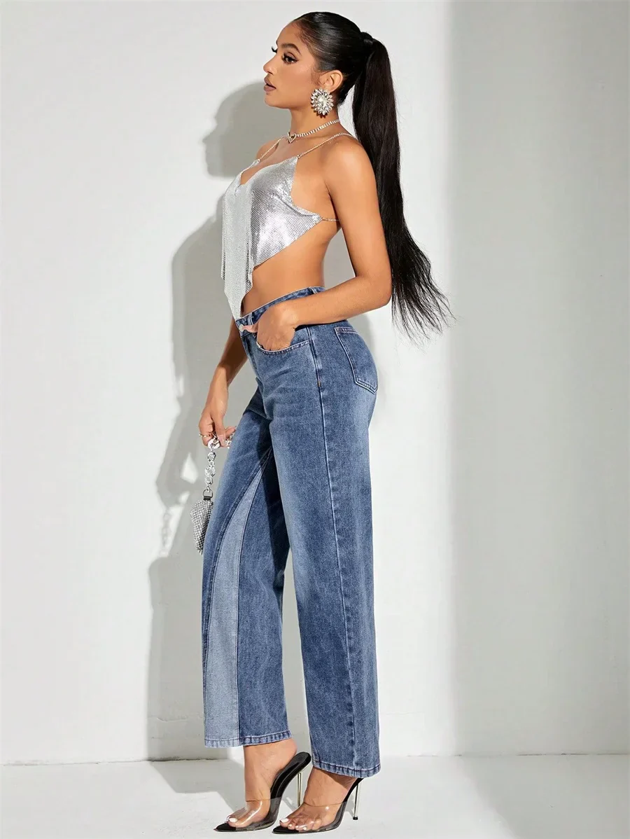 ISABELLE | Vintage Patchwork Mom Jeans - Image 6