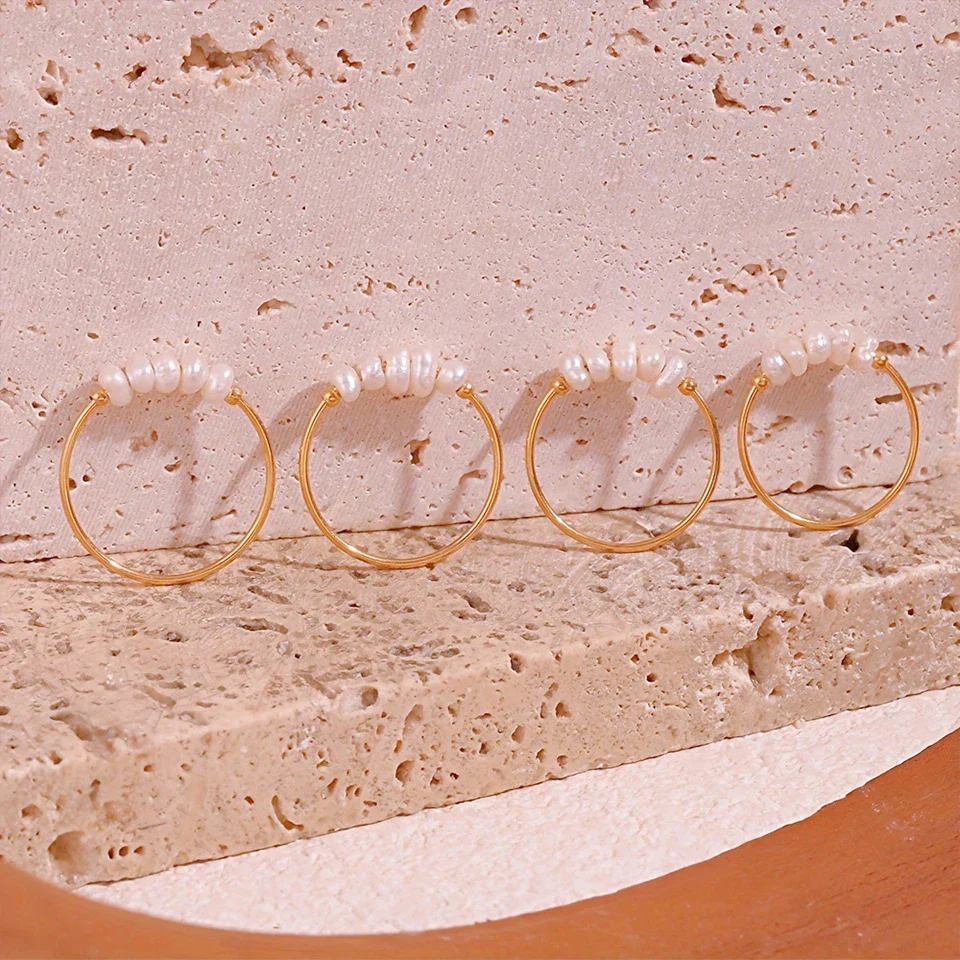Isla Pearl Embellished Ring | Baroque Pearls Ring - Image 7