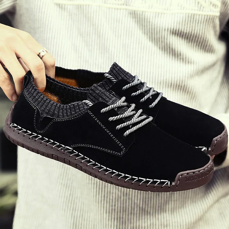 Jack Low-Top Sneakers | Laced Knitted Collar Sneakers - Image 10