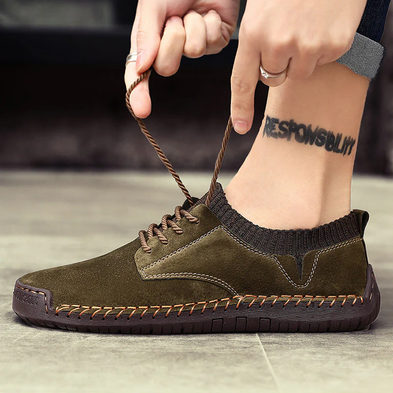 Jack Low-Top Sneakers | Laced Knitted Collar Sneakers - Image 7