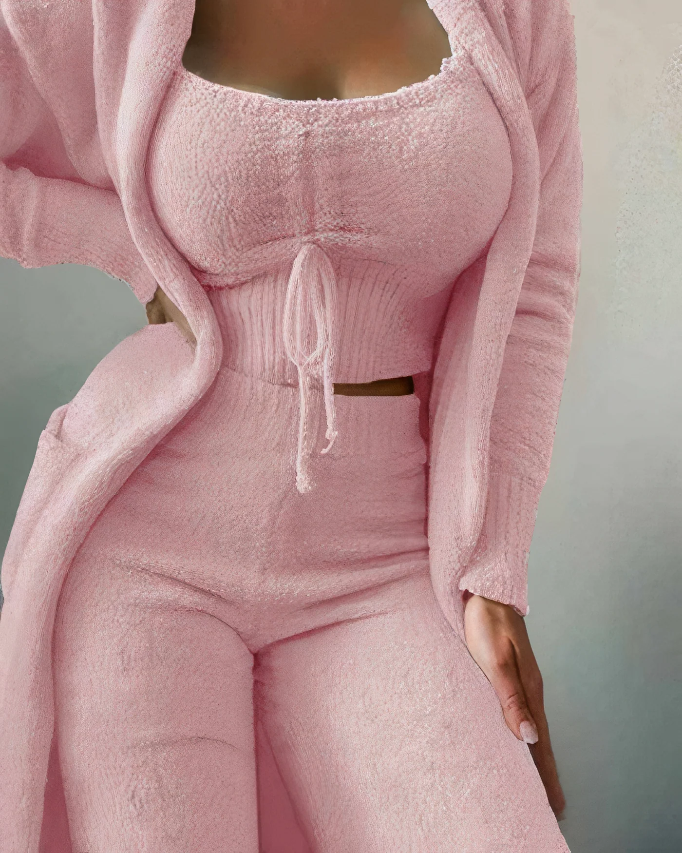 Jade | Winter 3-piece pajama set - Image 4