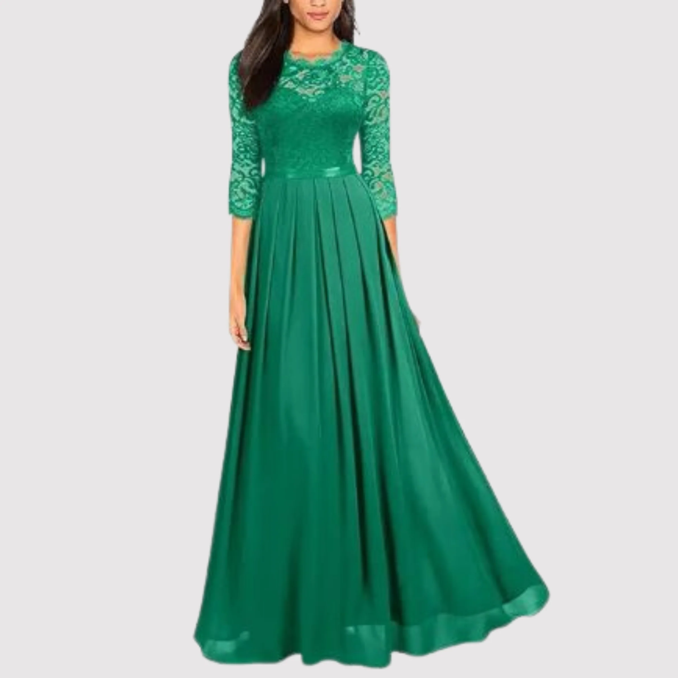 Jansen - Sexy lace chiffon dress - Image 4