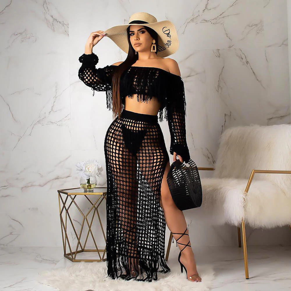Jennifer | Two-Piece Crocheted Set - Image 2