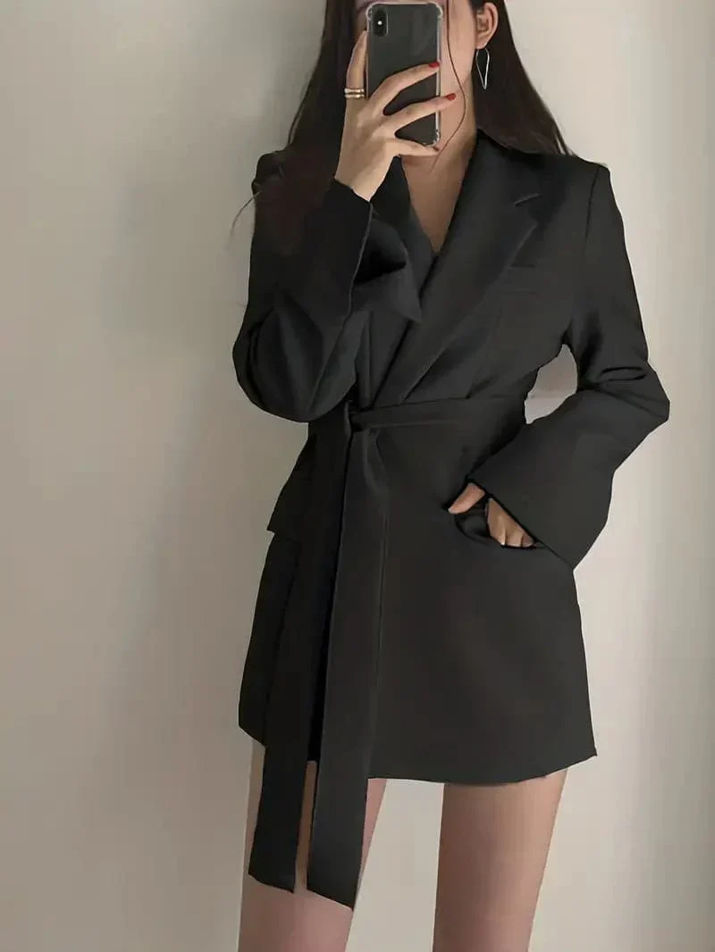 Jilliane | Elegant Short Blazer Dress - Image 13