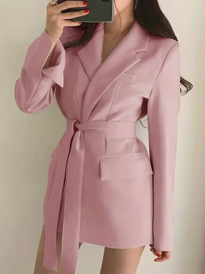 Jilliane | Elegant Short Blazer Dress - Image 8