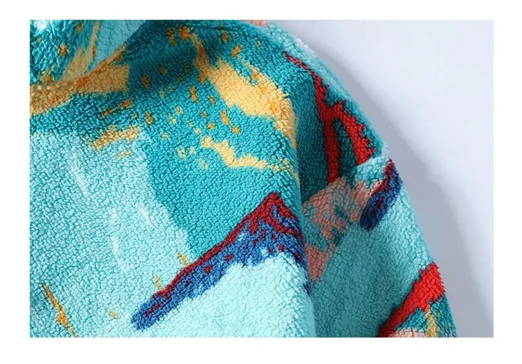 Joseph Relaxed Fit Half-Snap Jacket | Abstract Print Mock Neck Jacket - Image 4