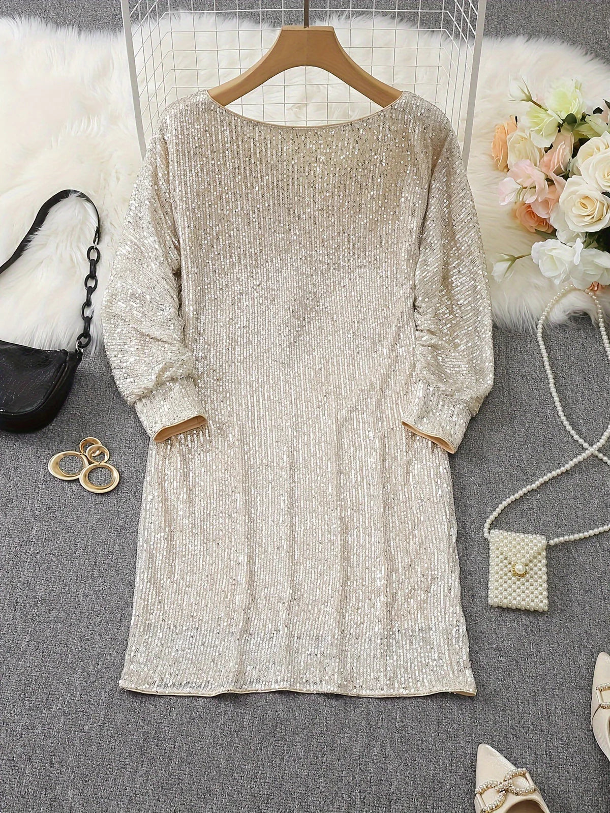 Josje - Radiant Sequin Dress for the Holidays - Image 5