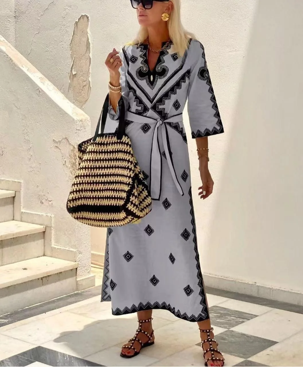 Kaela - Vintage Linen Dress - Image 2