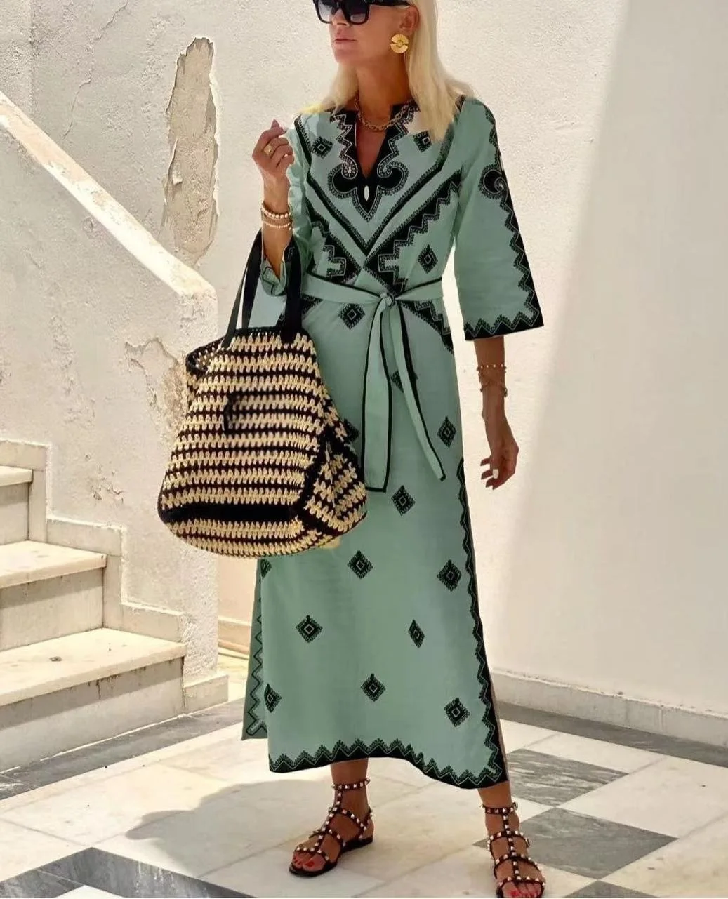 Kaela - Vintage Linen Dress - Image 3