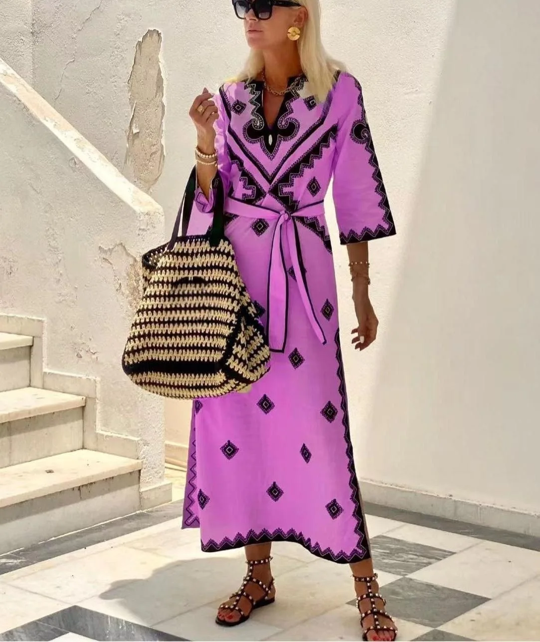 Kaela - Vintage Linen Dress - Image 4
