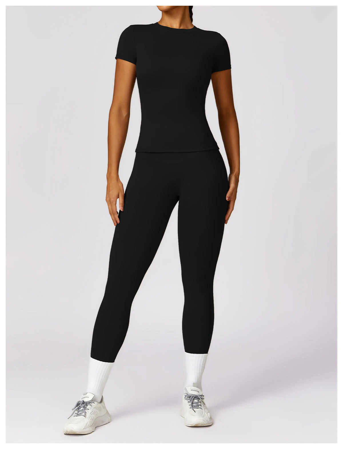 Kate | 2-Piece Shaping Gym Set with Short Sleeves - Image 16