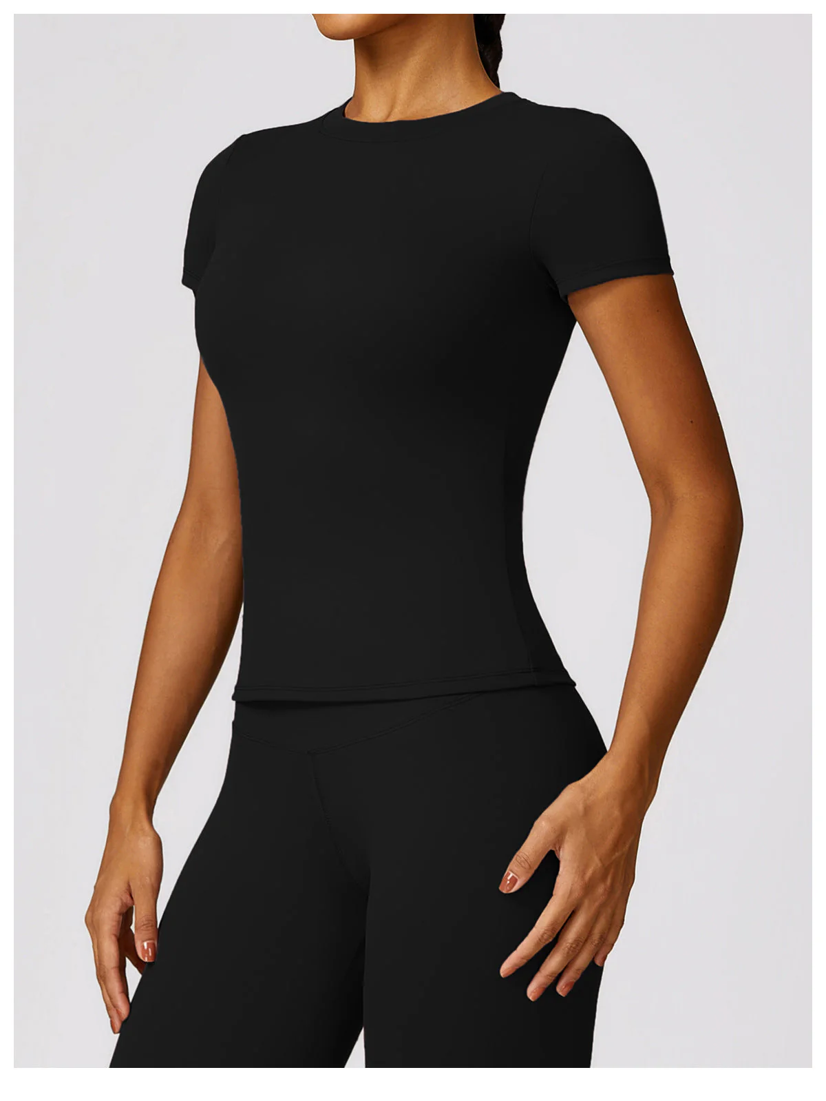 Kate | 2-Piece Shaping Gym Set with Short Sleeves - Image 17