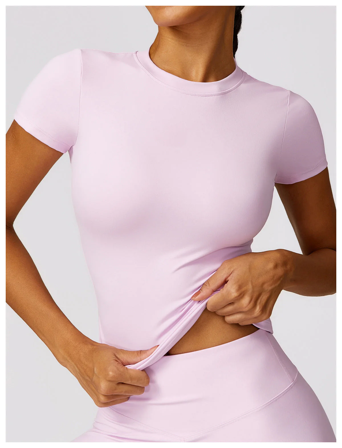 Kate | 2-Piece Shaping Gym Set with Short Sleeves - Image 2