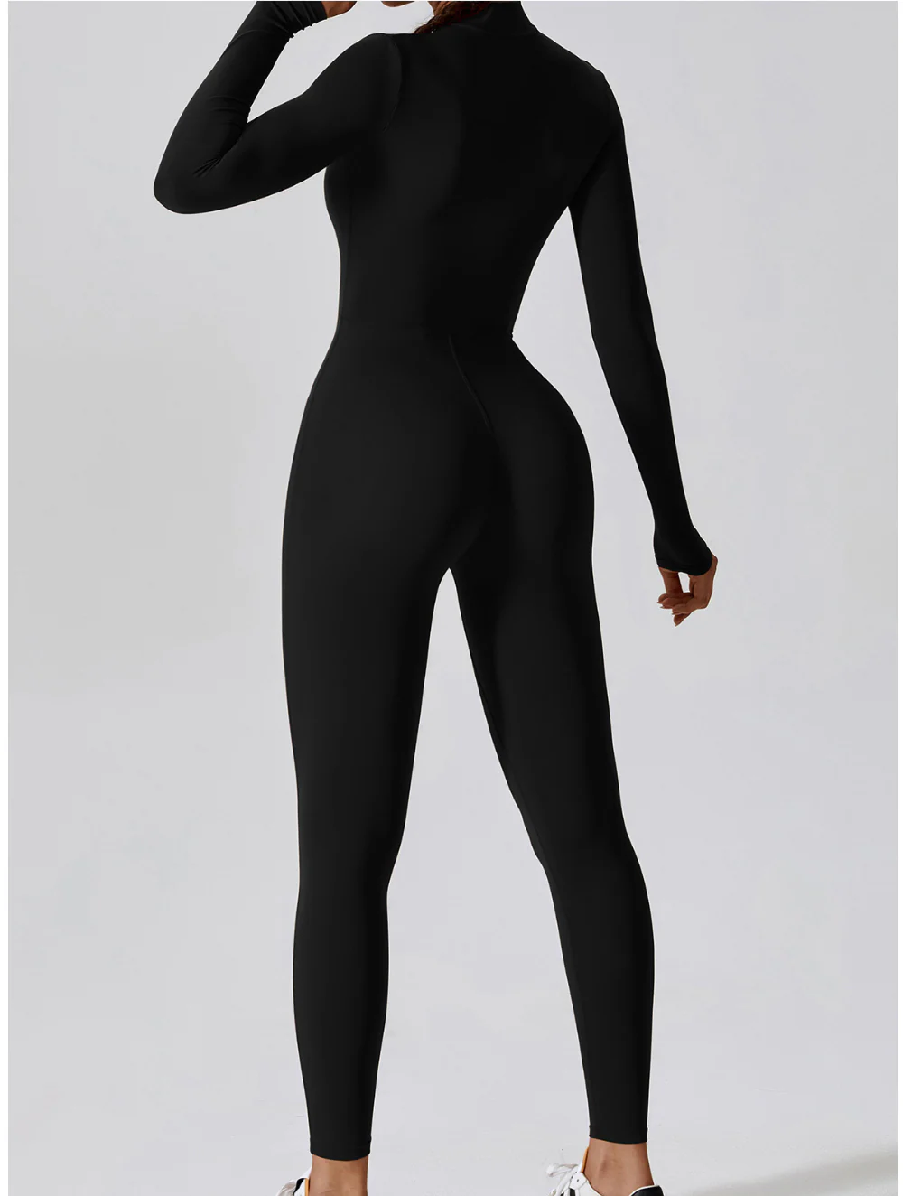 Kate | Shaping Yoga Fitness Jumpsuit with Long Sleeves - Image 13