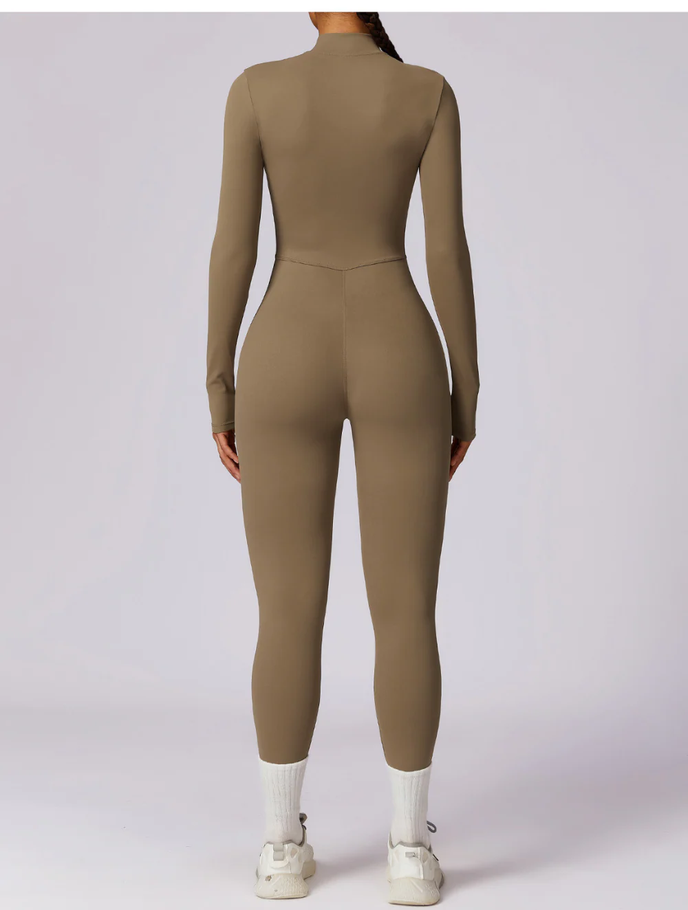 Kate | Shaping Yoga Fitness Jumpsuit with Long Sleeves - Image 16