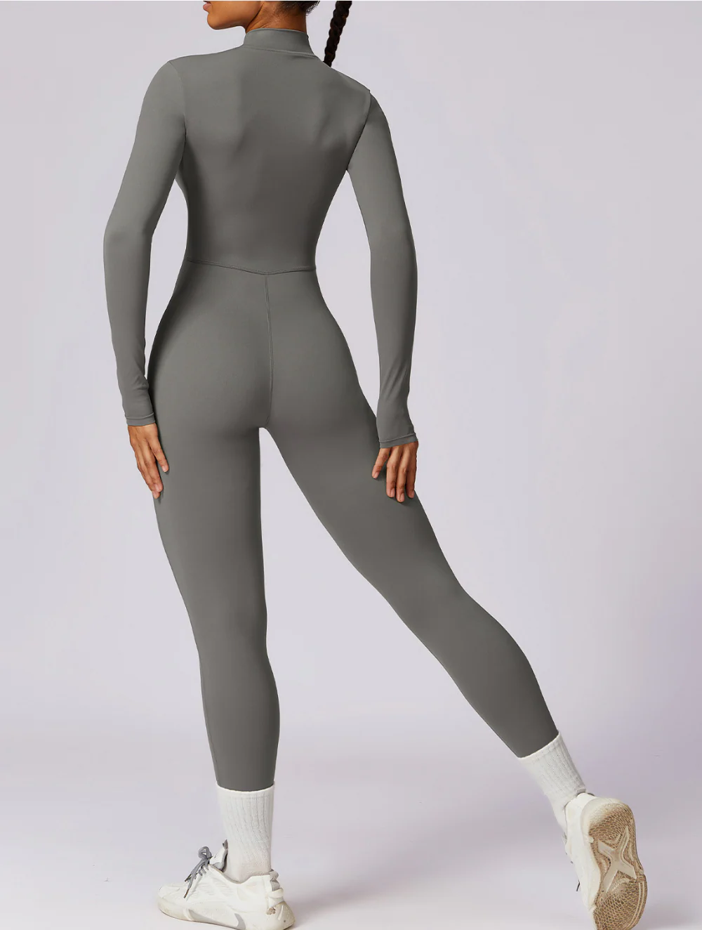 Kate | Shaping Yoga Fitness Jumpsuit with Long Sleeves - Image 20