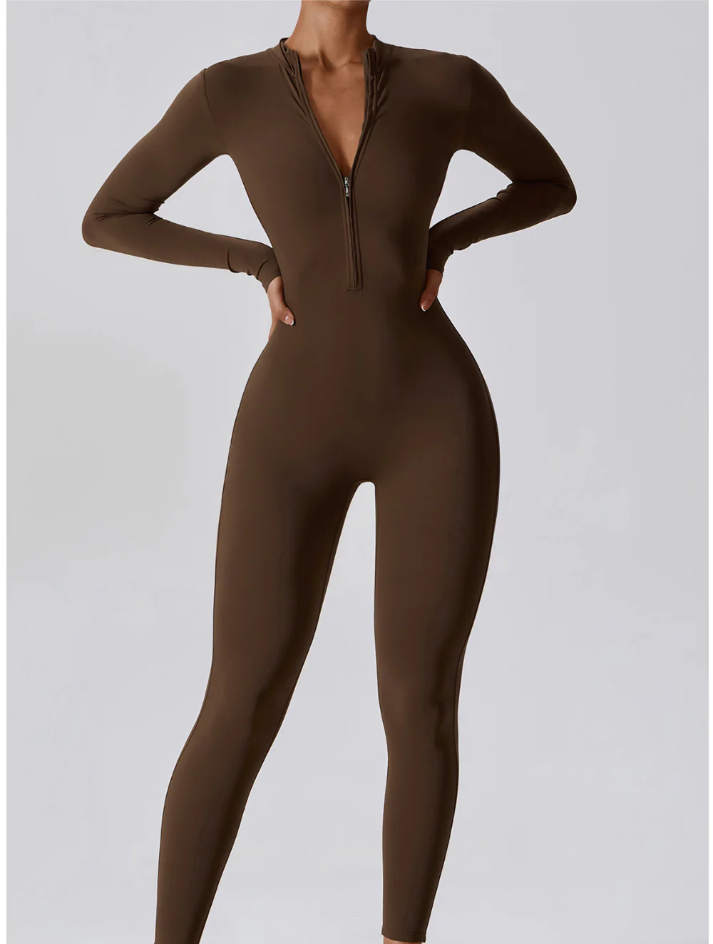 Kate | Shaping Yoga Fitness Jumpsuit with Long Sleeves - Image 22