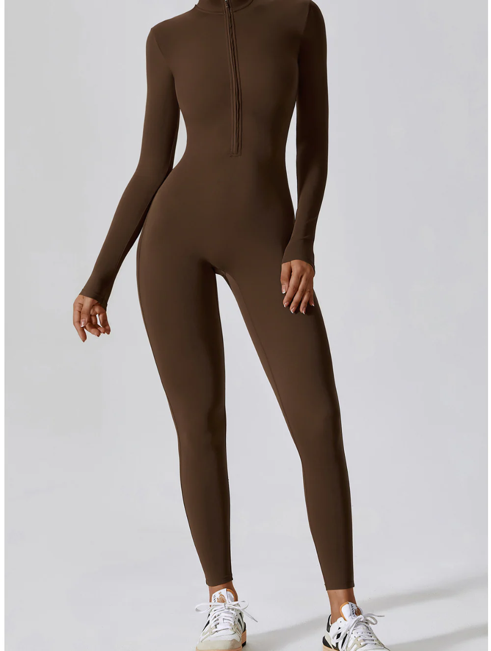 Kate | Shaping Yoga Fitness Jumpsuit with Long Sleeves - Image 23