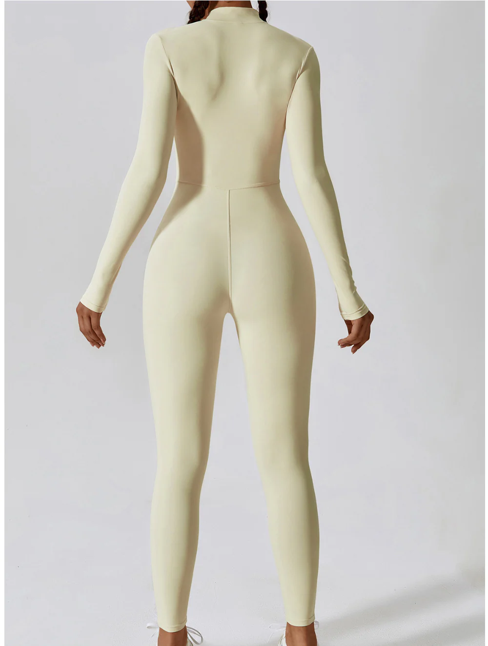 Kate | Shaping Yoga Fitness Jumpsuit with Long Sleeves - Image 6