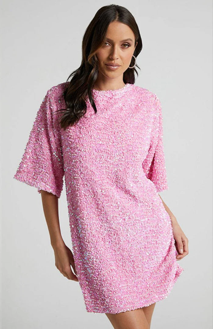 Romy – Elegant Sequin Mini Dress - Image 2
