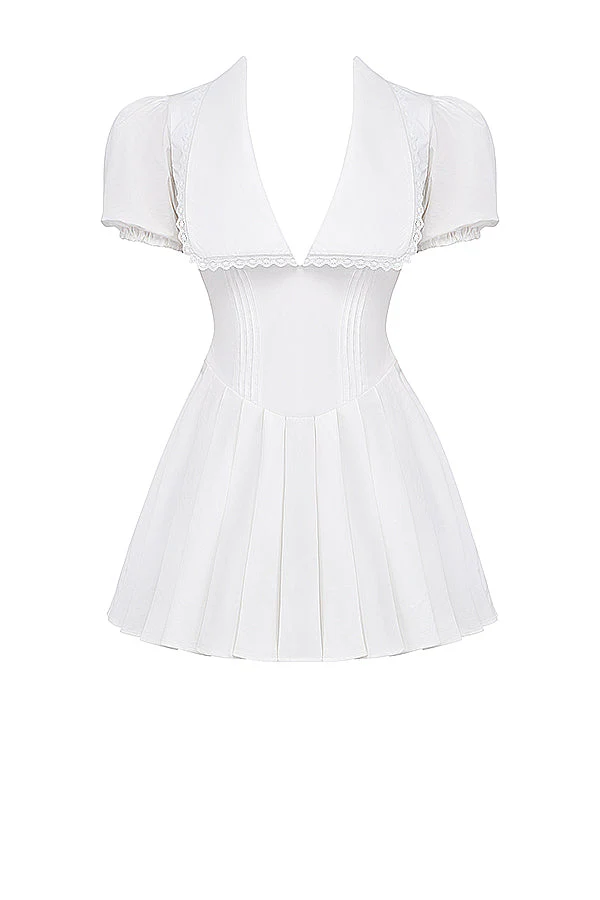 Classic Pleated Mini-dress - Image 7