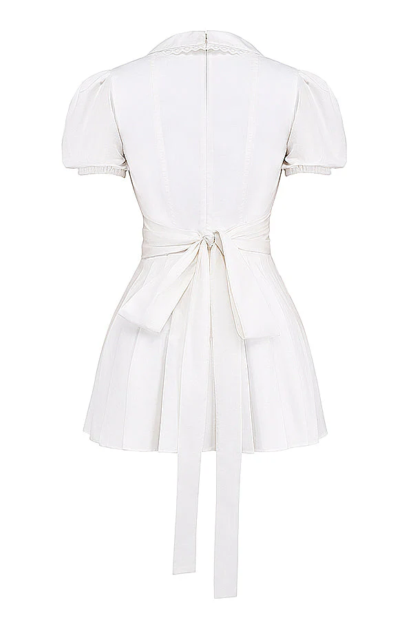 Classic Pleated Mini-dress - Image 8