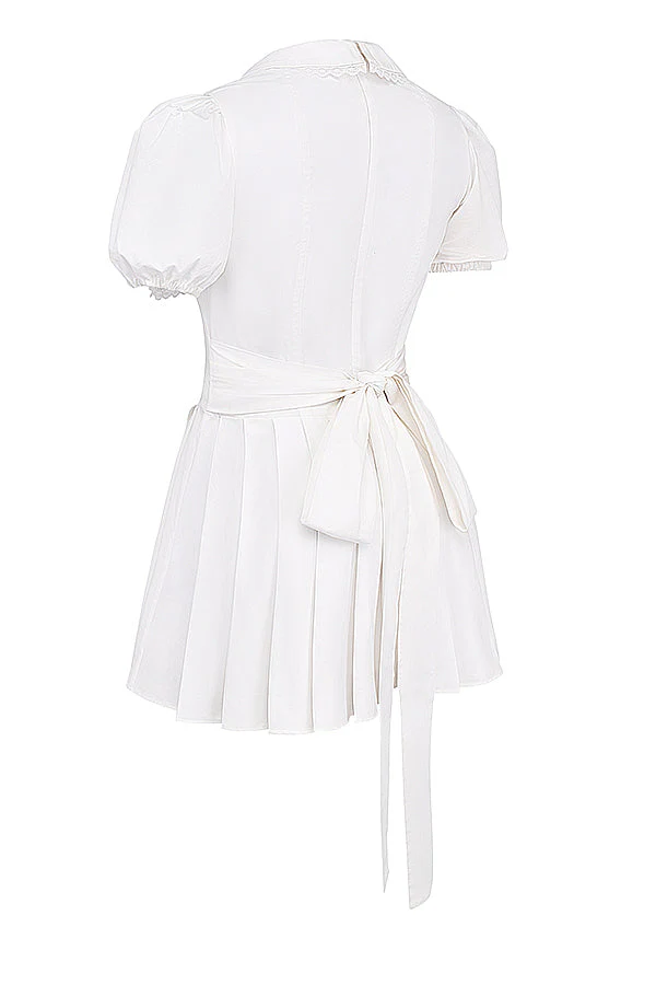 Classic Pleated Mini-dress - Image 9
