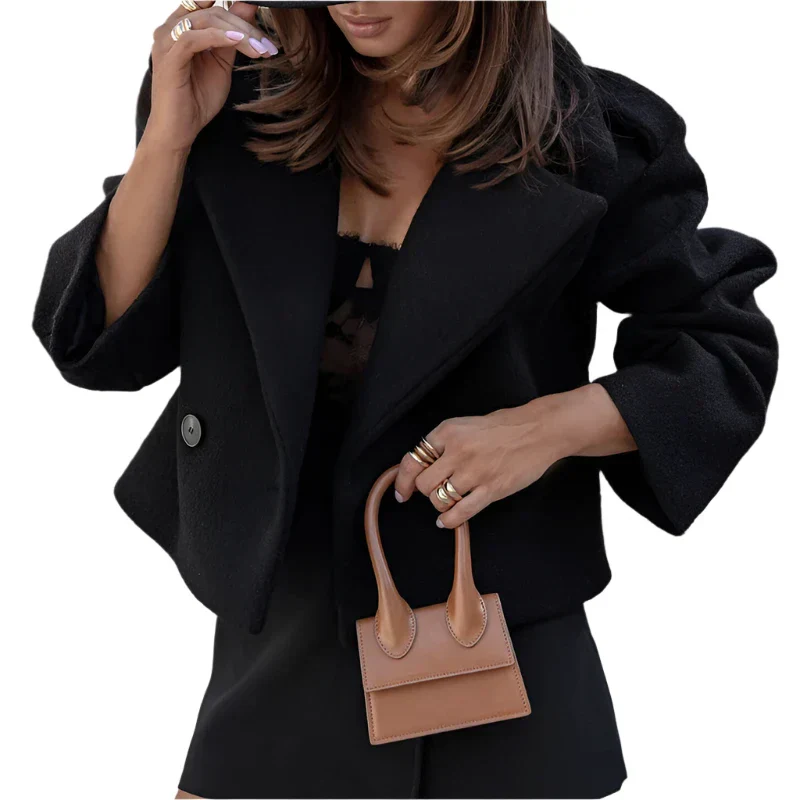 short women's jacket - oversized fit, stylish jacket - Image 7