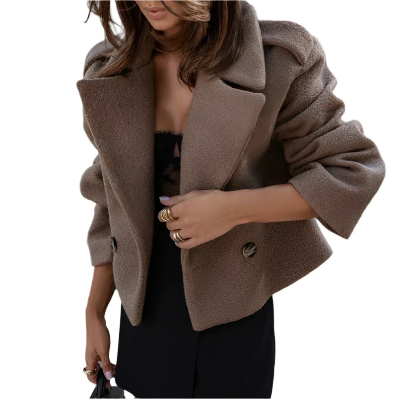 short women's jacket - oversized fit, stylish jacket - Image 8