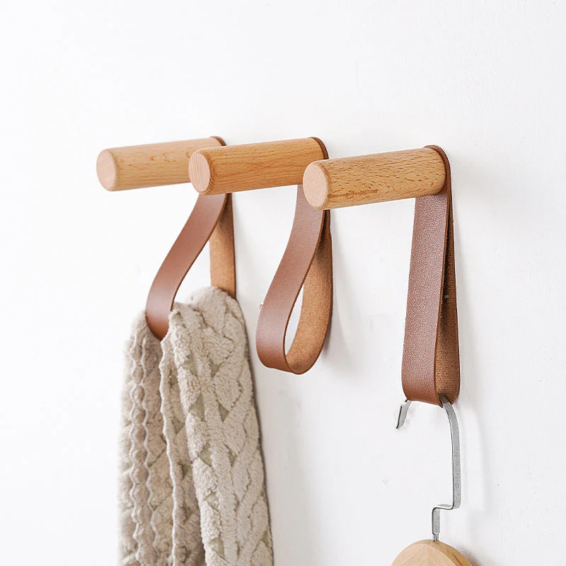 Modern Faux Leather Loop Wall Hanger - Image 4